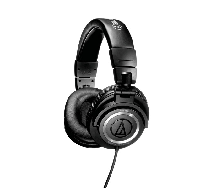 Audio-Technica ATHM50S - profesionálne štúdiové slúchadlá, rovný kábel Audio-Technica ATHM50S - profesionálne štúdiové slúchadlá, rovný kábel