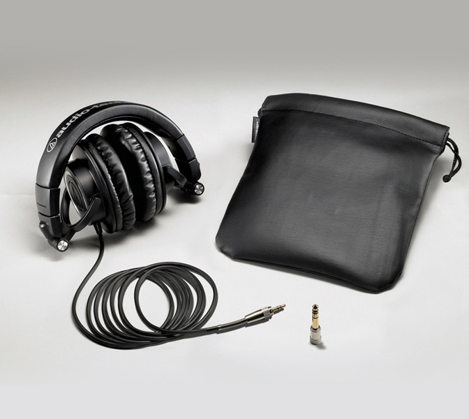 Audio-Technica ATHM50S - profesionálne štúdiové slúchadlá, rovný kábel Audio-Technica ATHM50S - profesionálne štúdiové slúchadlá, rovný kábel