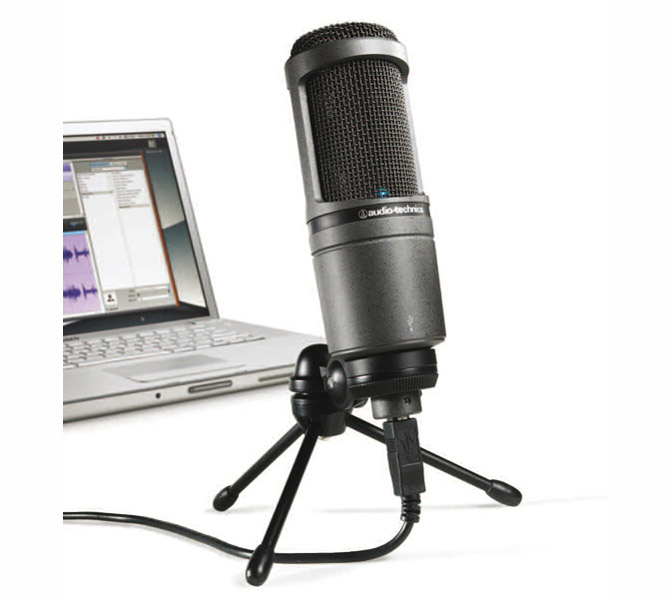 Audio-Technica AT2020USB - kondenzátorový mikrofón s väčšou membránou, USB