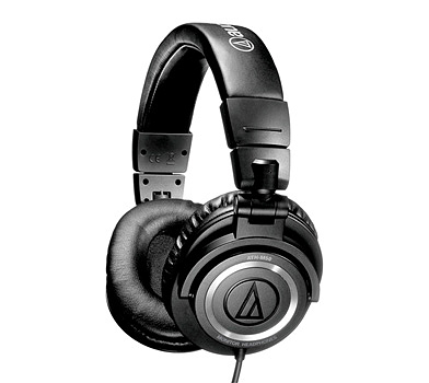 Audio-Technica ATHM50 - profesionálne štúdiové slúchadlá, točený kábel