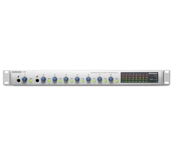 PreSonus DIGIMAX D8, mikrofónny predzosilňovač