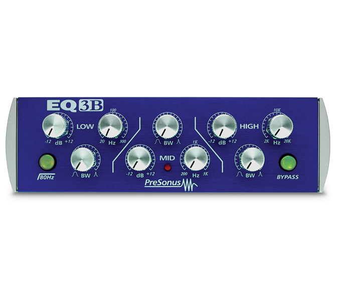 PreSonus EQ3B, 3-pásmový parametrický EQ