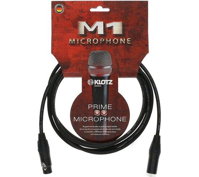 Mikrofónny kábel KLOTZ, 3m, M1, M1FM1N0300