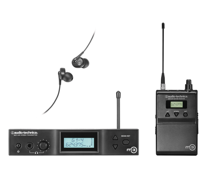 Audio-Technica M3 IN EAR - IN EAR monitoring vysielač, prijímač a slúchadlá