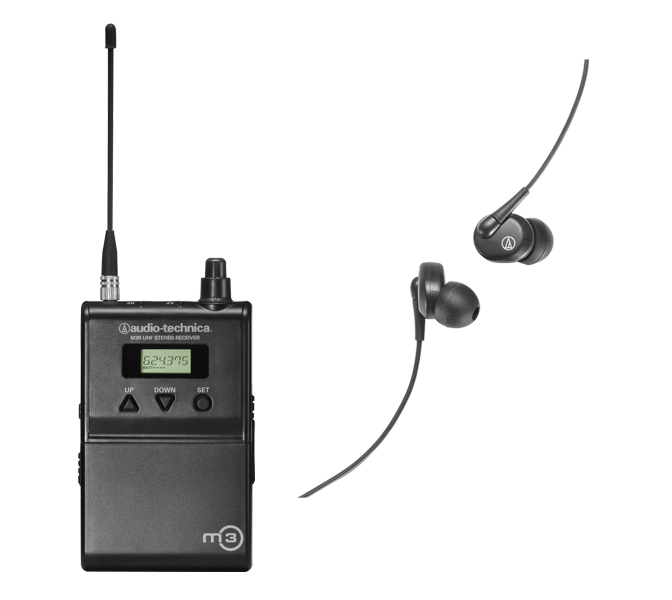 Audio-Technica M3R IN EAR - IN EAR monitoring - prijímač a slúchadlá