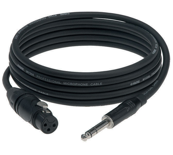 KLOTZ - MBFS1X0500 - mikrofónny kábel 5 m; XLR(F) - Jack(ST); Amphenol
