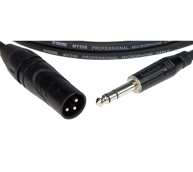 KLOTZ - MBMS1X0500 - mikrofónny kábel 5 m; XLR(M) - Jack(ST); Amphenol