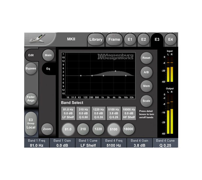 TC Electronic MDW HIRES EQ, George Massenburg MDW HiRes EQ, stereo a 5.1