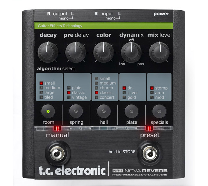 TC Electronic NovaReverb NR1, Stereo reverb pedál
