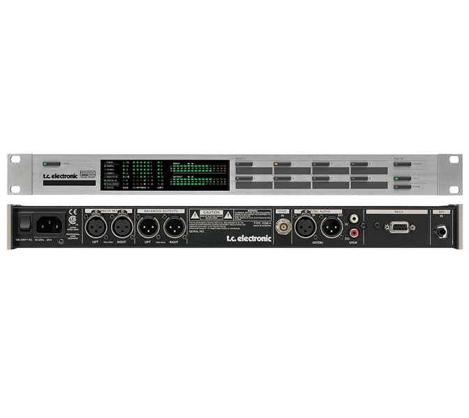 TC Electronic P2LEVEL PILOT, Stereo dynamický procesor, 5 pásmový dynamický EQ