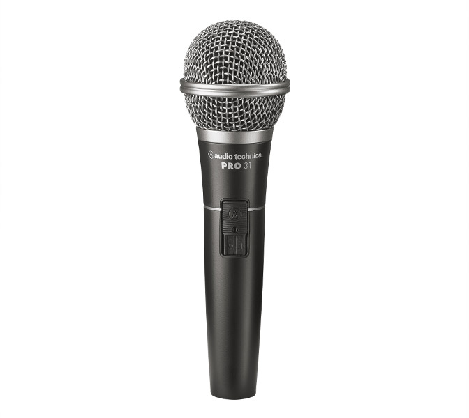 Audio-Technica PRO31 - spevový dynamický mikrofón, kardioida, vypínač