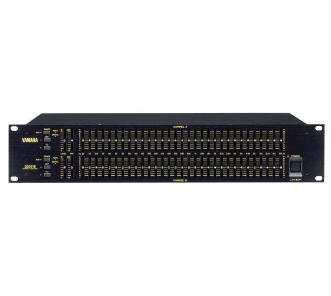 Yamaha Q2031B, 31 - pásmový EQ stereo, 2 HE, XLR