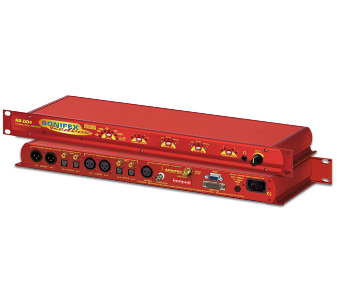 Sonifex RB-DD4 - 4 Channel Digital Audio Delay Synchroniser (1U)