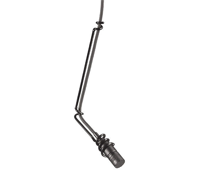 Audio-Technica U853A - mini závesný mikrofón, čierny, kardioida, 7.9mV