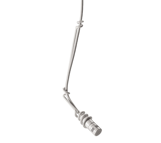Audio-Technica U853AW - mini závesný mikrofón, biely, kardioida, 7.9mV