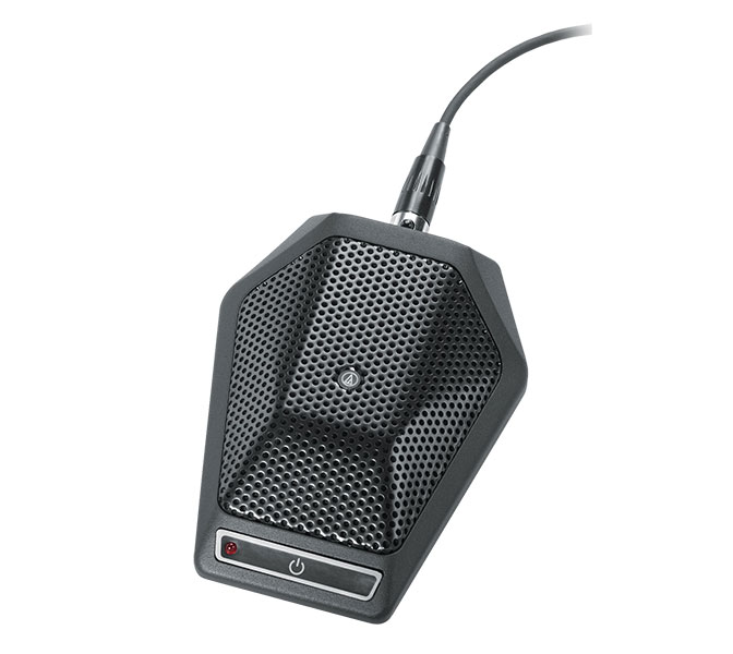 Audio-Technica U891R - mikrofón na stôl, prepínač 3 funkcií (ON/OFF/MUTE)