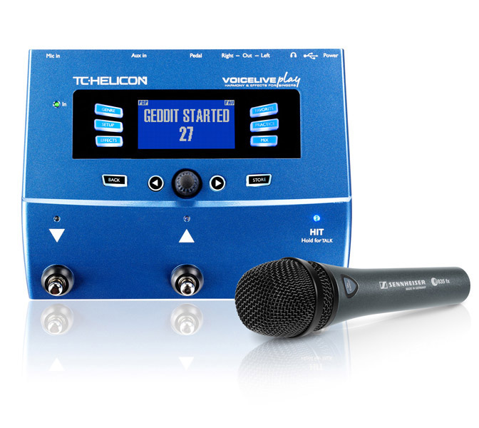 TC-Helicon VoiceLive Play Sennheiser e835fx