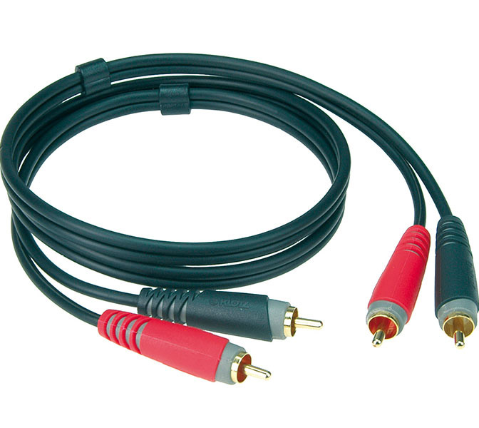 KLOTZ - AT-CC0200 - kábel; 2 m; 2 Cinch samec - 2 Cinch samec; KLOTZ