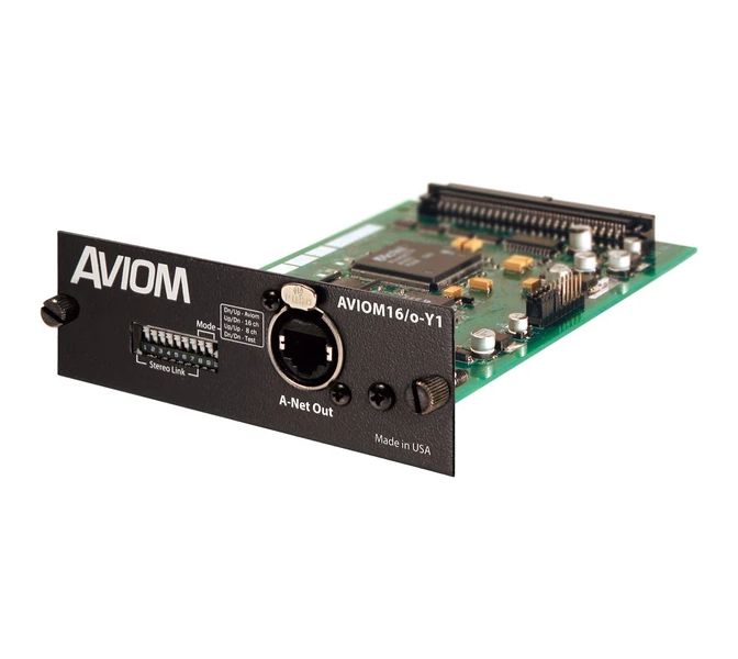 Aviom 16-Channel A-Net ®  Card for Yamaha ®  MY Series