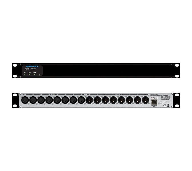 Sonifex AVN-AIO8 - Dante to 8 Mono Channel Analogue Inputs & Outputs