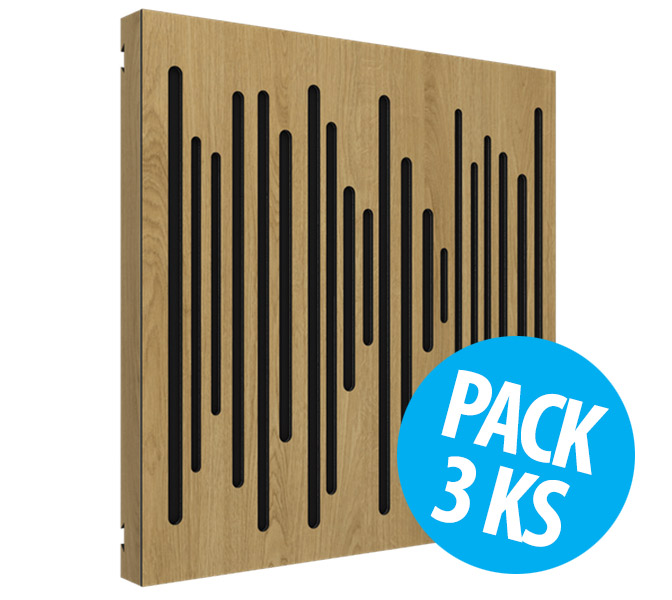 Vicoustic VicPattern Ultra Wavewood Natural Oak, pack 3 ks