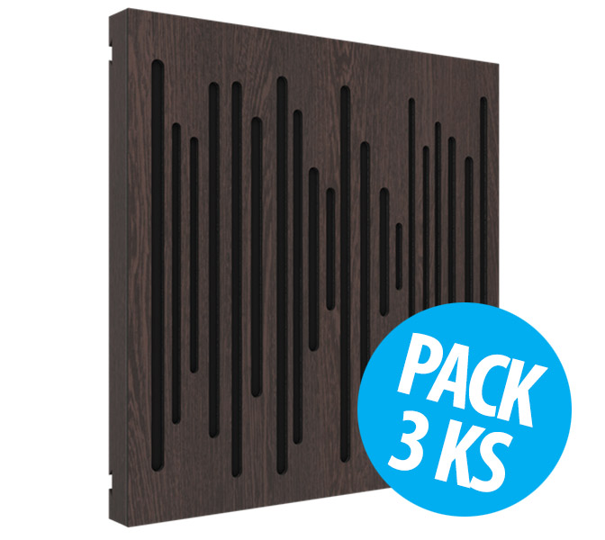 Vicoustic VicPattern Ultra Wavewood Wenge, pack 3 ks