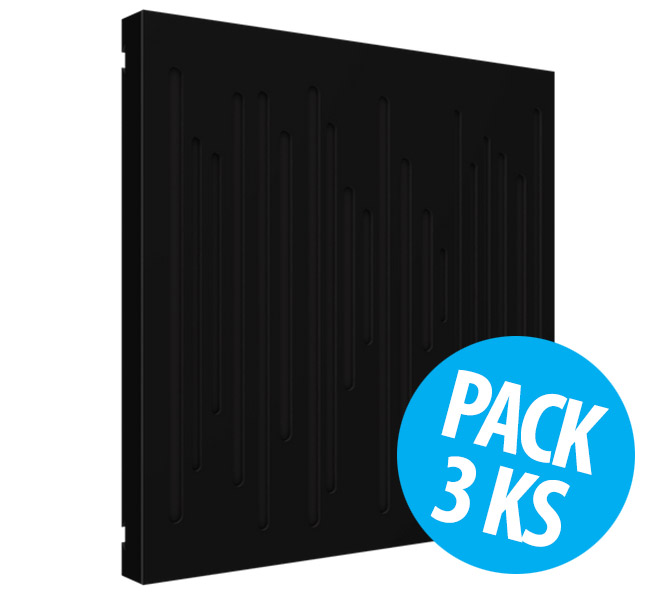 Vicoustic VicPattern Ultra Wavewood Black Mate, pack 3 ks