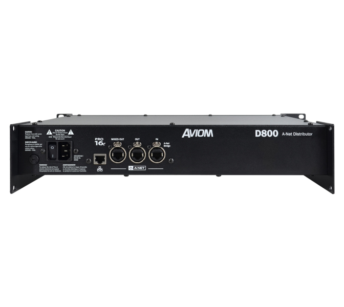 Aviom D800 v.2 - A-Net® Distributor, with A-Net Bridge input