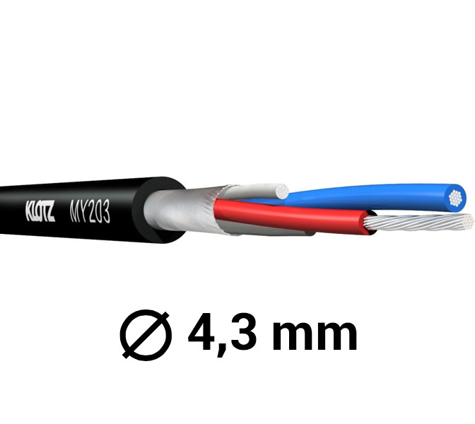 KLOTZ - MY203SW Mikrofónny kábel