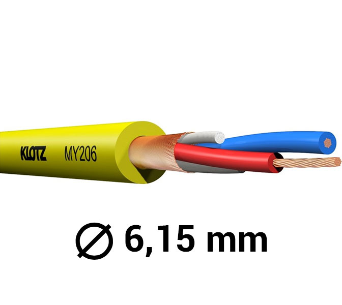 KLOTZ - MY206GE Mikrofónny kábel