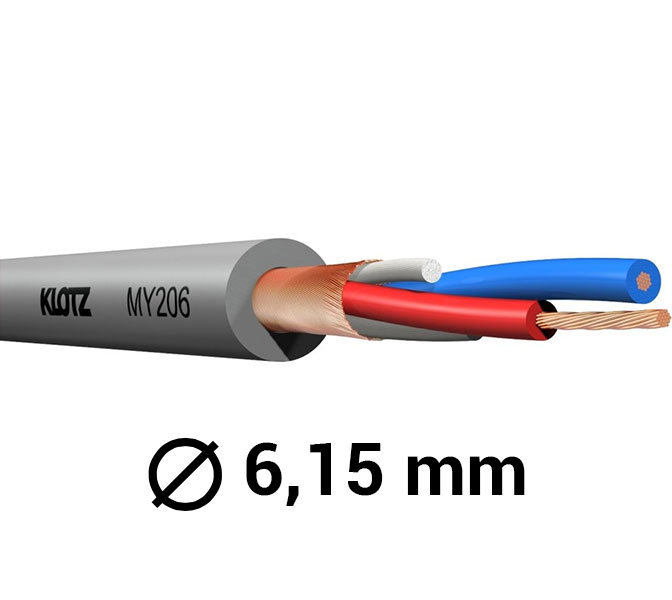 KLOTZ - MY206GR Mikrofónny kábel