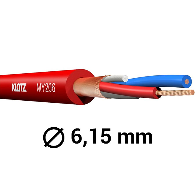 KLOTZ - MY206RT Mikrofónny kábel