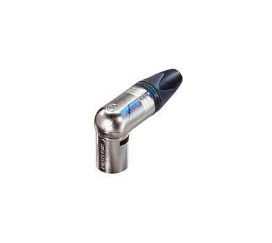 NEUTRIK NC4MRX, káblový XLR konektor, samec, 4-pin silver, lomený