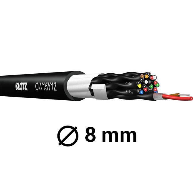 KLOTZ - OW15Y02 - OmniWire multikábel AES/EBU 2-pár, 110 Ohm, čierny
