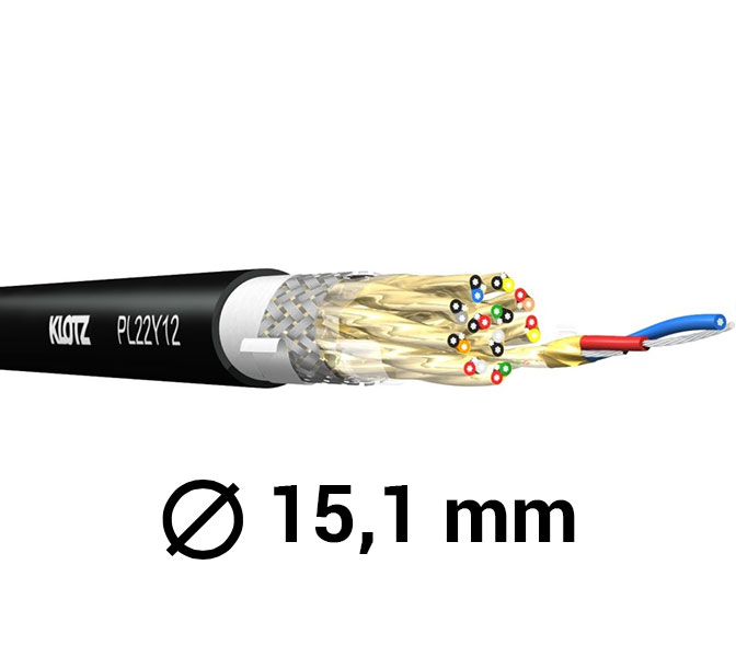 KLOTZ PL22Y16 - Multikábel PolyLIVE 16-pár