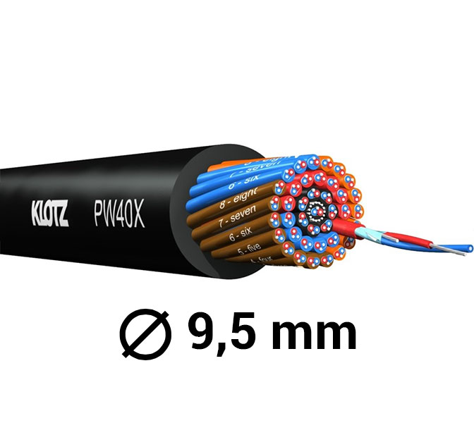 KLOTZ PW04X.050 - Multikábel PolyWIRE 4-pár, 50m špulka