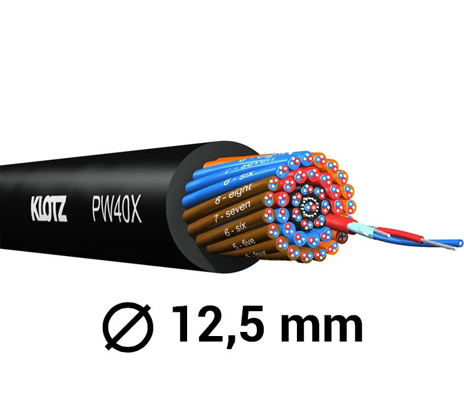 KLOTZ PW08X.006 - Multikábel PolyWIRE 8-pár, 6m špulka