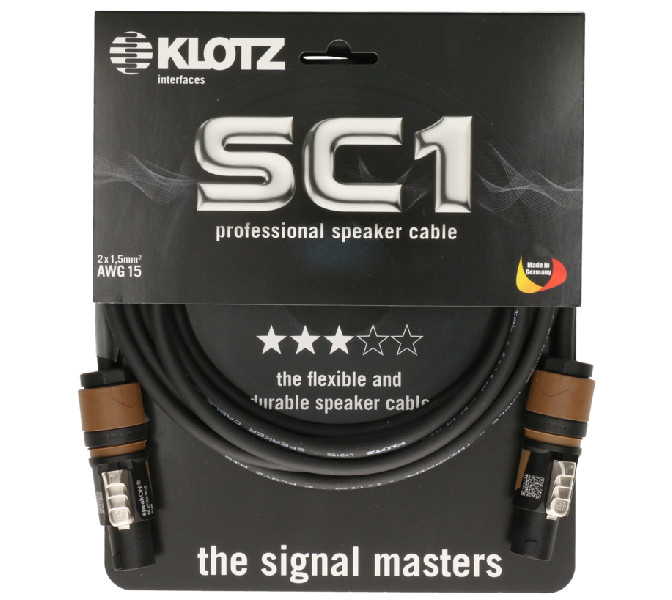 Reproduktorový kábel KLOTZ, 1m, SC1, SC1-L2FF0100