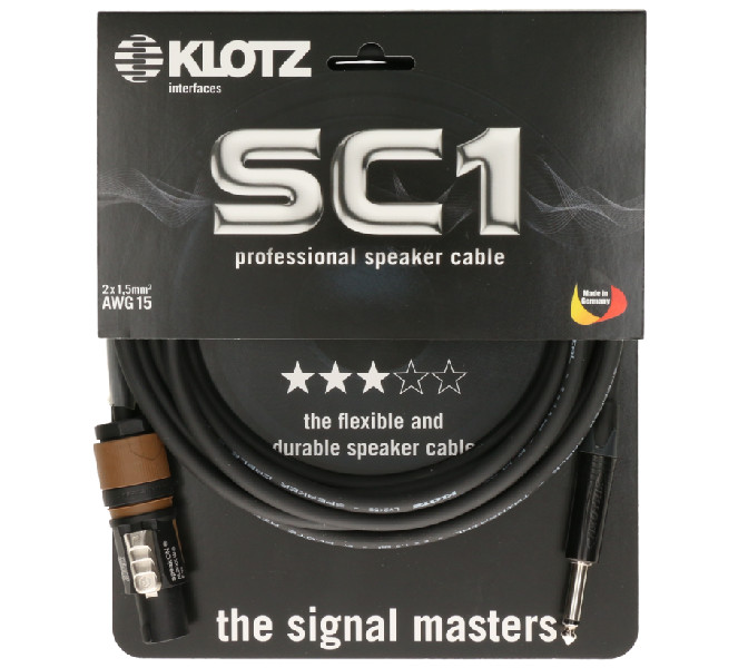 Reproduktorový kábel KLOTZ, 1m, SC1, SC1-L2FP0100