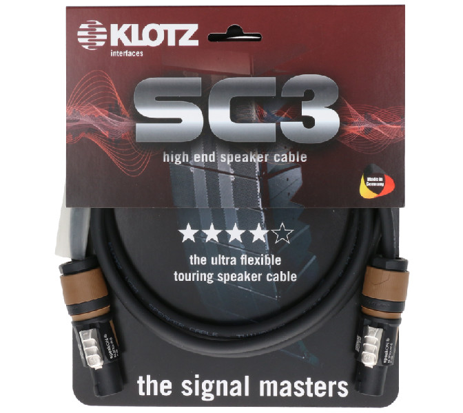 Reproduktorový kábel KLOTZ, 1m, SC3-L2FF0100